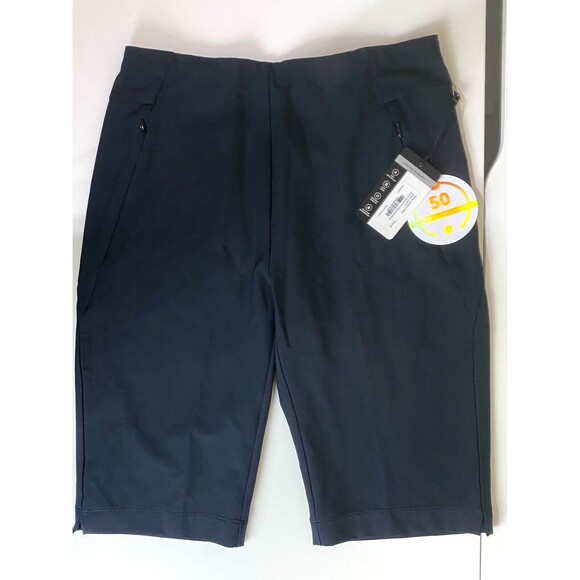 Tail White Label Women's Golf Fitted Shorts Size 2 Black Clean Front Pieced NWT - Picture 3 of 10